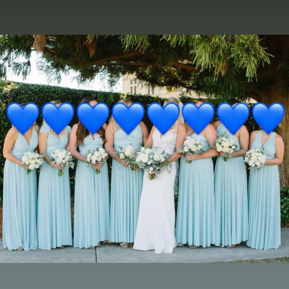 Twist wrap bridesmaids dress, size small (6-8)